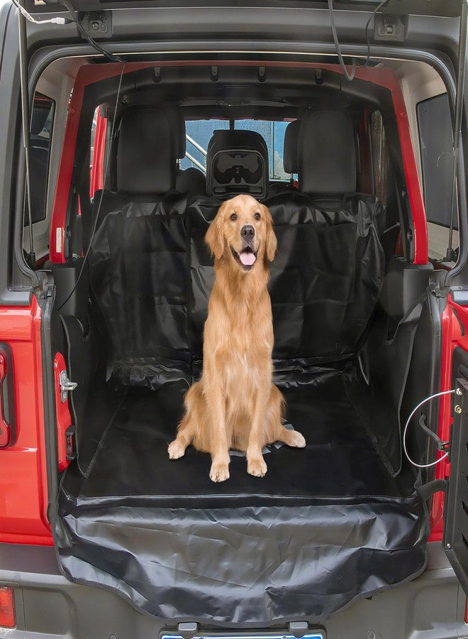 BESTAOO Dog Trunk Liner for Jeep - Heavy Duty Waterproof Oxford Cargo Protector for 2007-2025 Wrangler JK JL 4-Door, Nonslip Washable Pet Seat Cover & Anti-Scratch Liner (Star) - Image 1